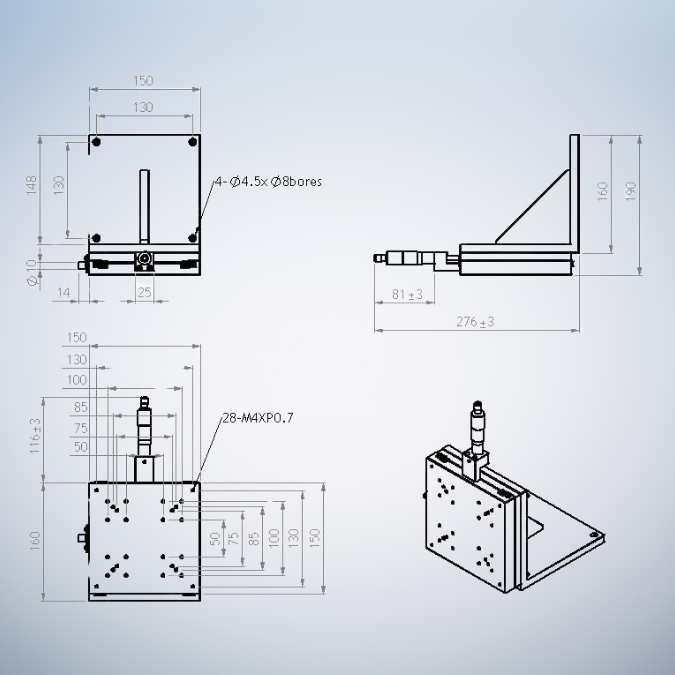 TSD Precision Linear Linear Slide Z-TS150AC - Image 2