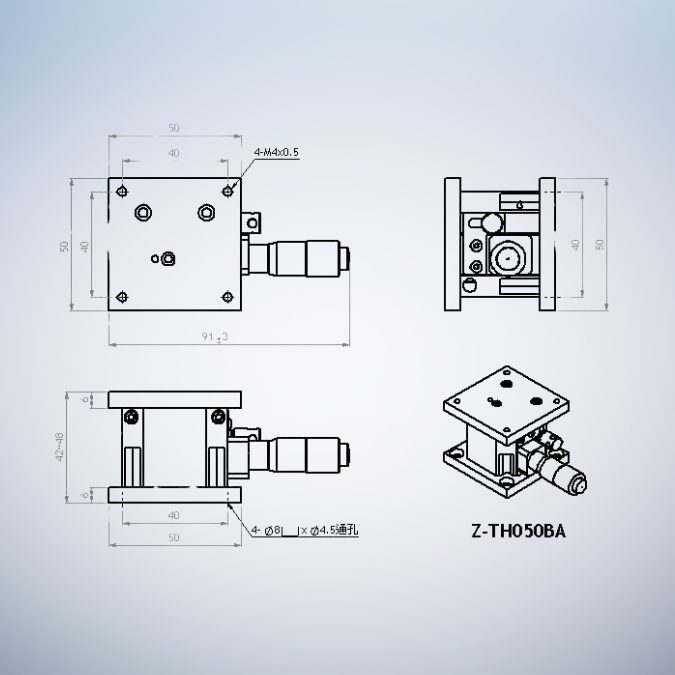TSD Precision Linear Linear Slide Z-TH050BA - Image 2