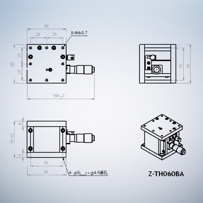 TSD Precision Linear Linear Slide Z-TH060BA - Image 2
