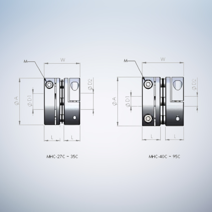 TSD Servo Flexible Coupling MHS-C - Image 2