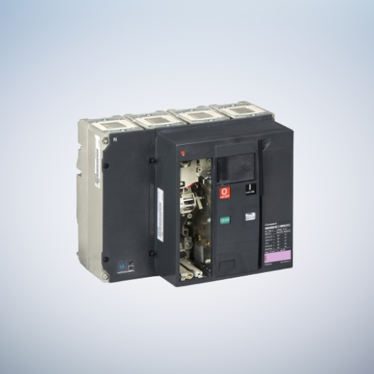 Schneider Electric Circuit breaker frame, ComPacT NS1250N, 50kA/415VAC, 1250A, fixed, electrically operated, without trip unit, 4P