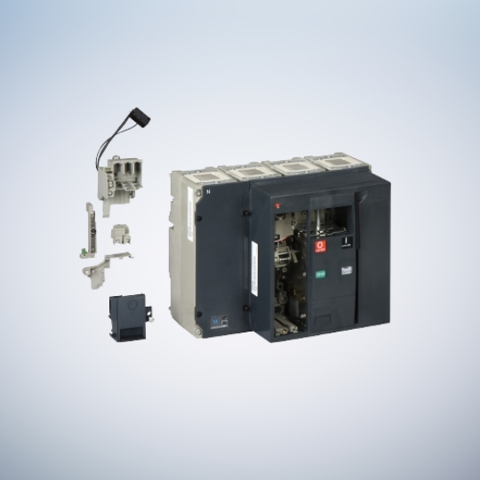 Schneider Electric Circuit breaker frame, ComPacT NS800N, 50kA/415VAC, 800A, fixed, electrically operated, without trip unit, 4P