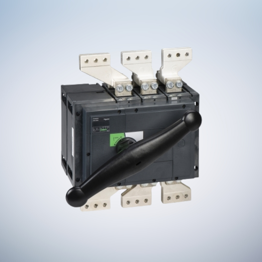 Schneider Electric Switch disconnector, Compact INS2000, 2000A, standard version with black rotary handle, 3 poles