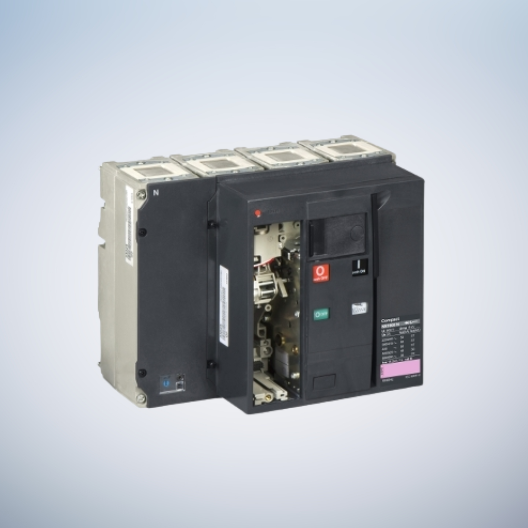 Schneider Electric Circuit breaker frame, ComPacT NS1600N, 50kA/415VAC, 1600A, fixed, electrically operated, without trip unit, 4P